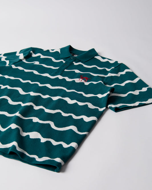 Broken waves polo shirt