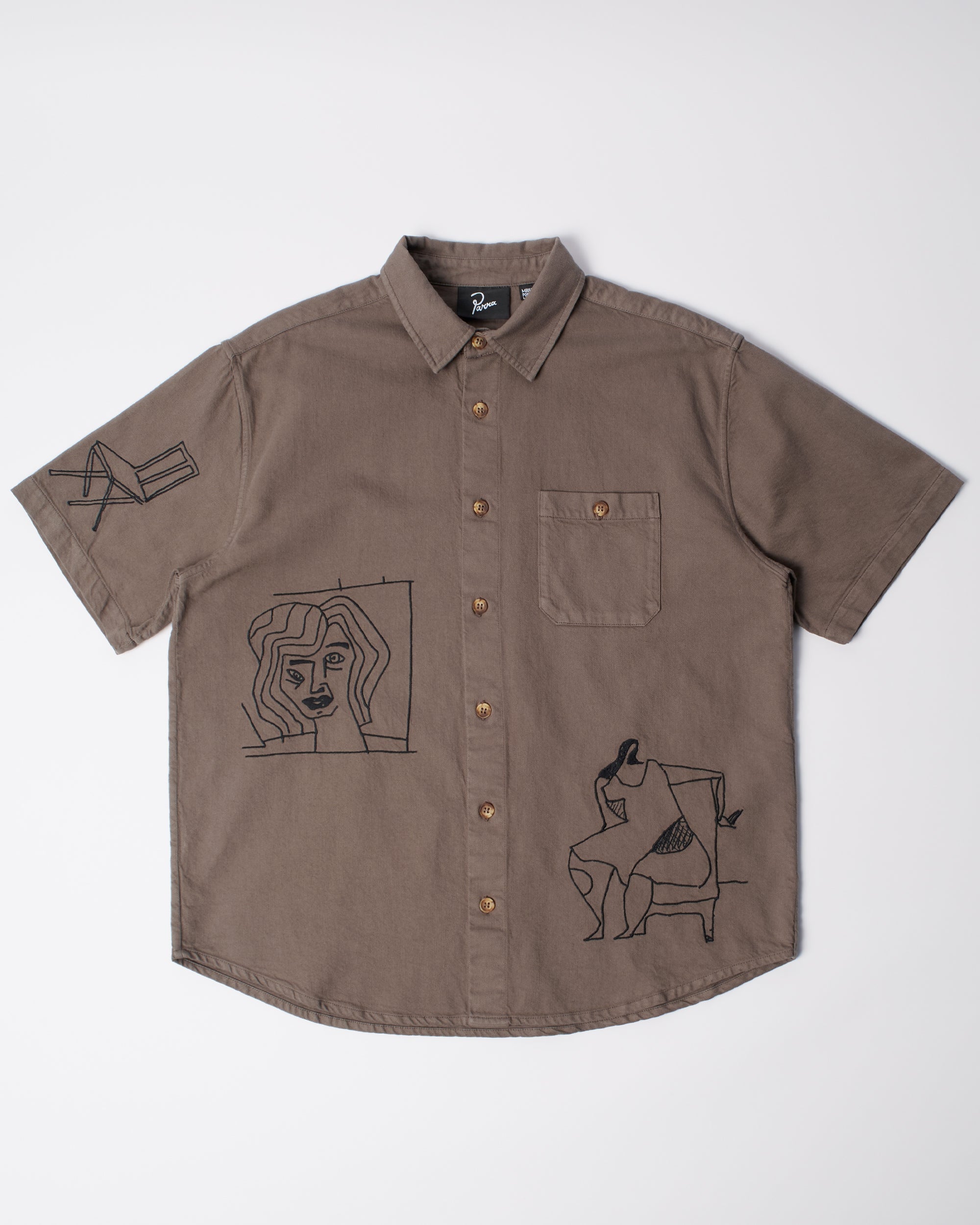 Crooked face short sleeve shirt – by Parra USA