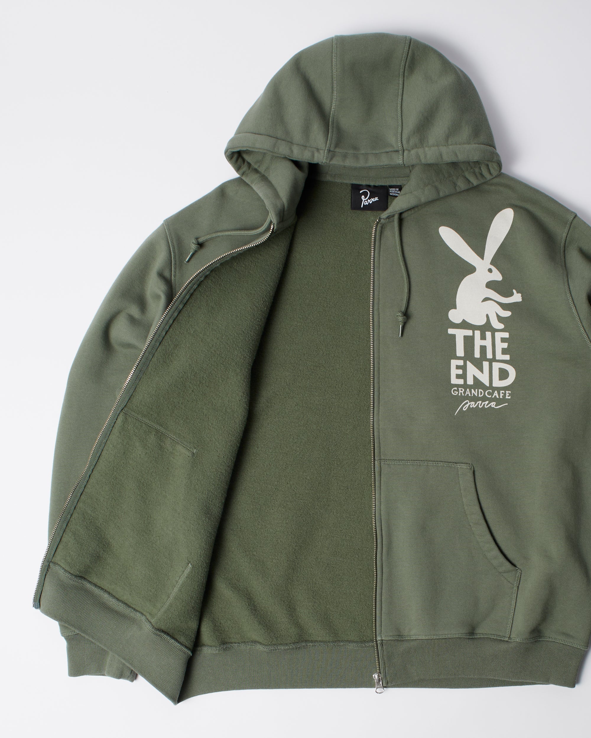 End the bunny zip hooded sweatshirt – by Parra USA
