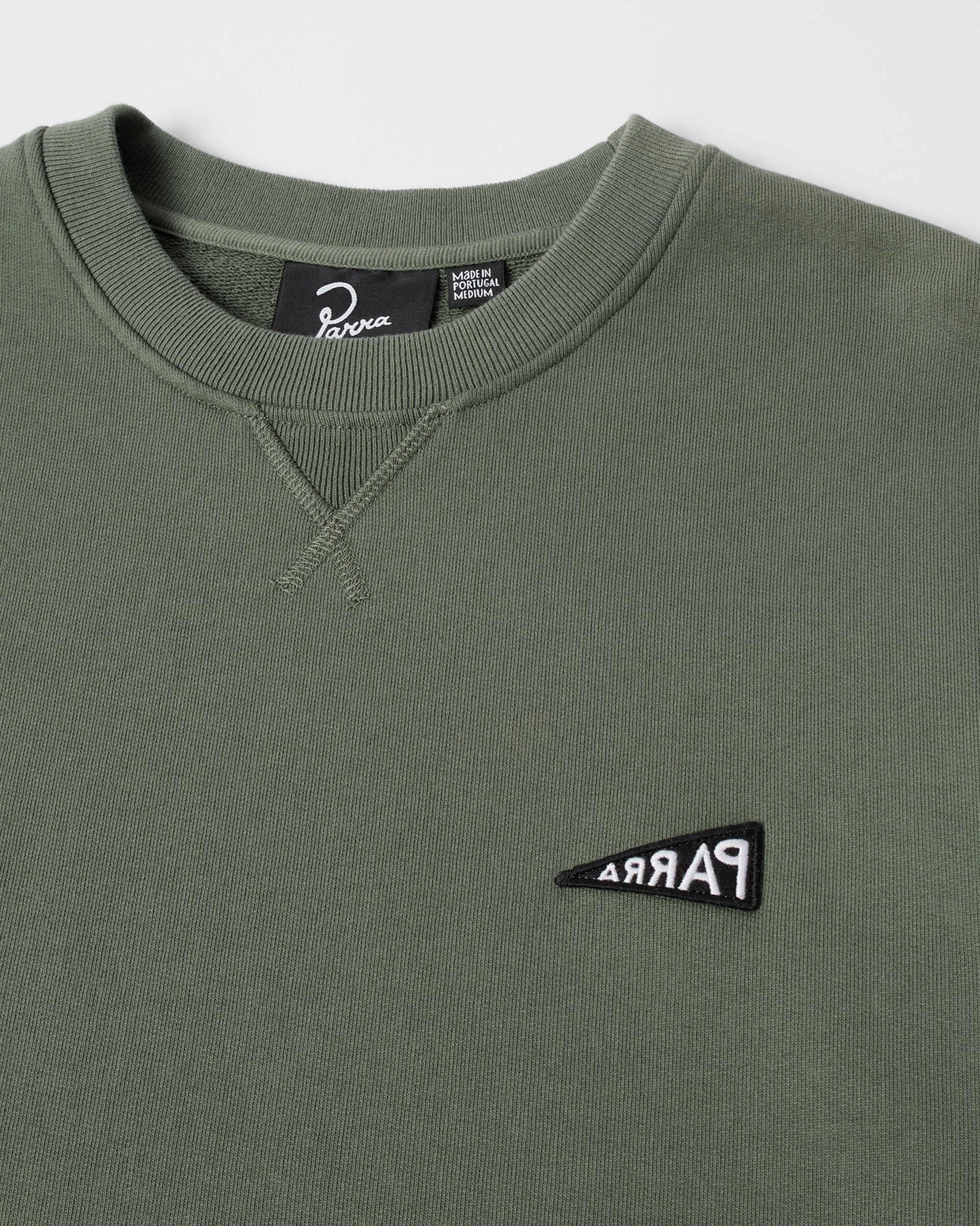 Flag logo crew neck sweatshirt – by Parra USA