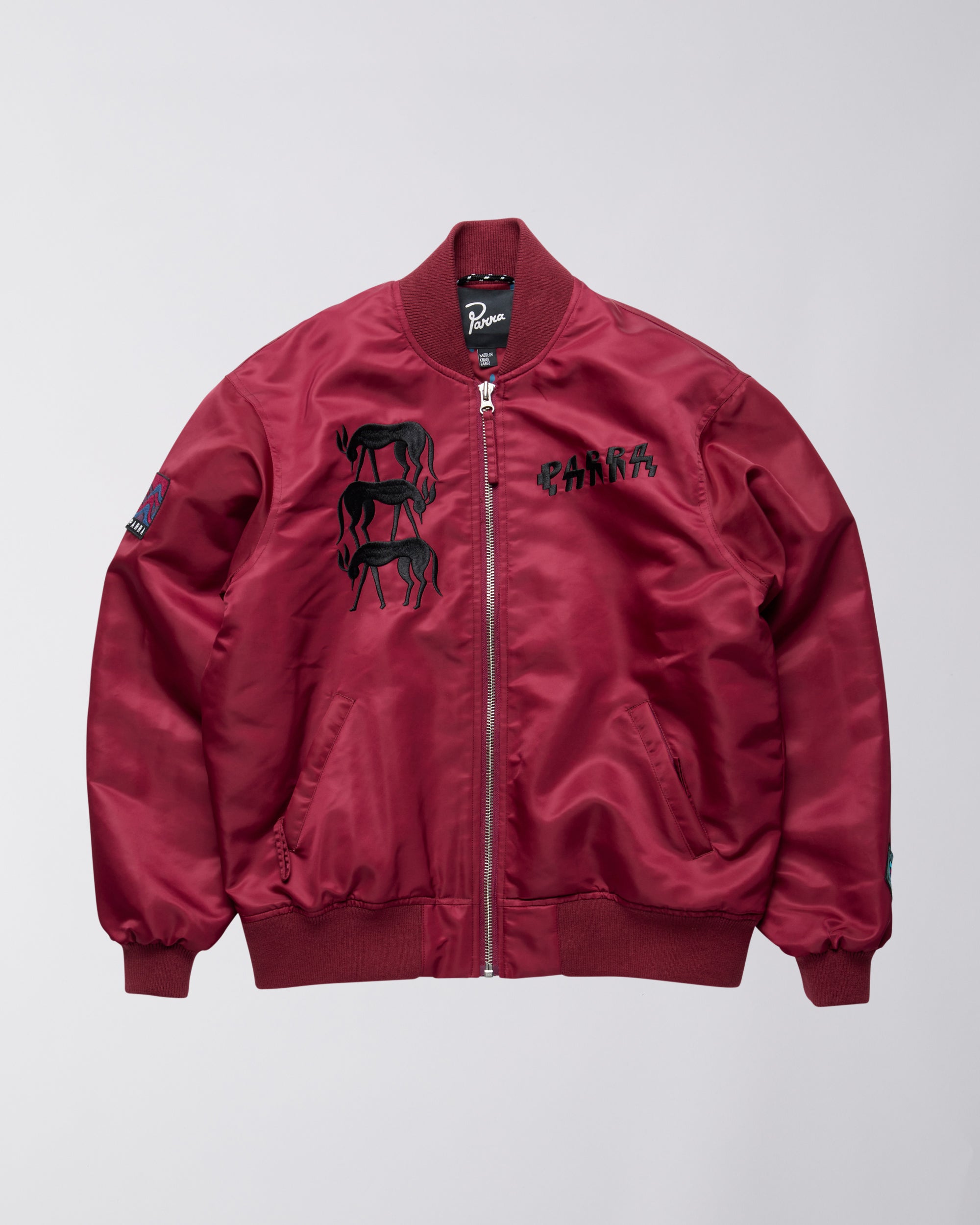 Parra - stacked pets varsity jacket