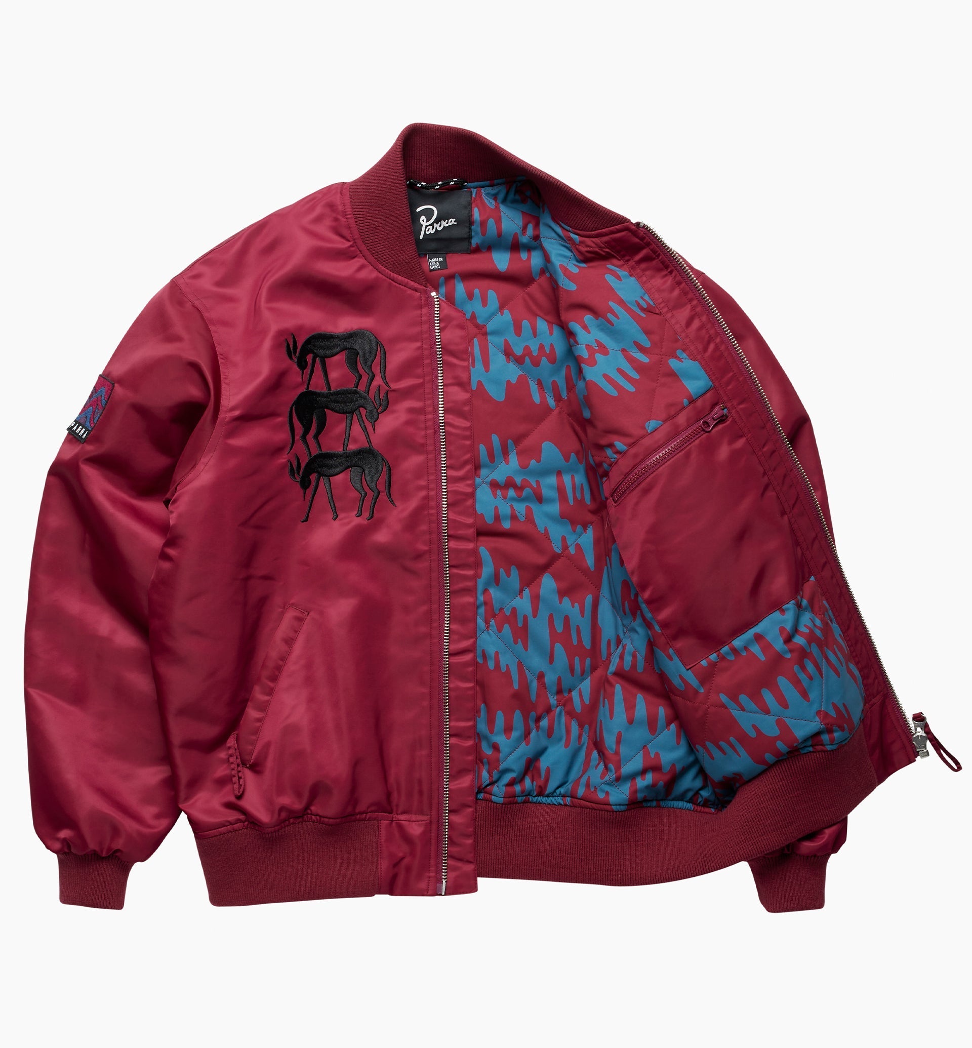 Parra - stacked pets varsity jacket