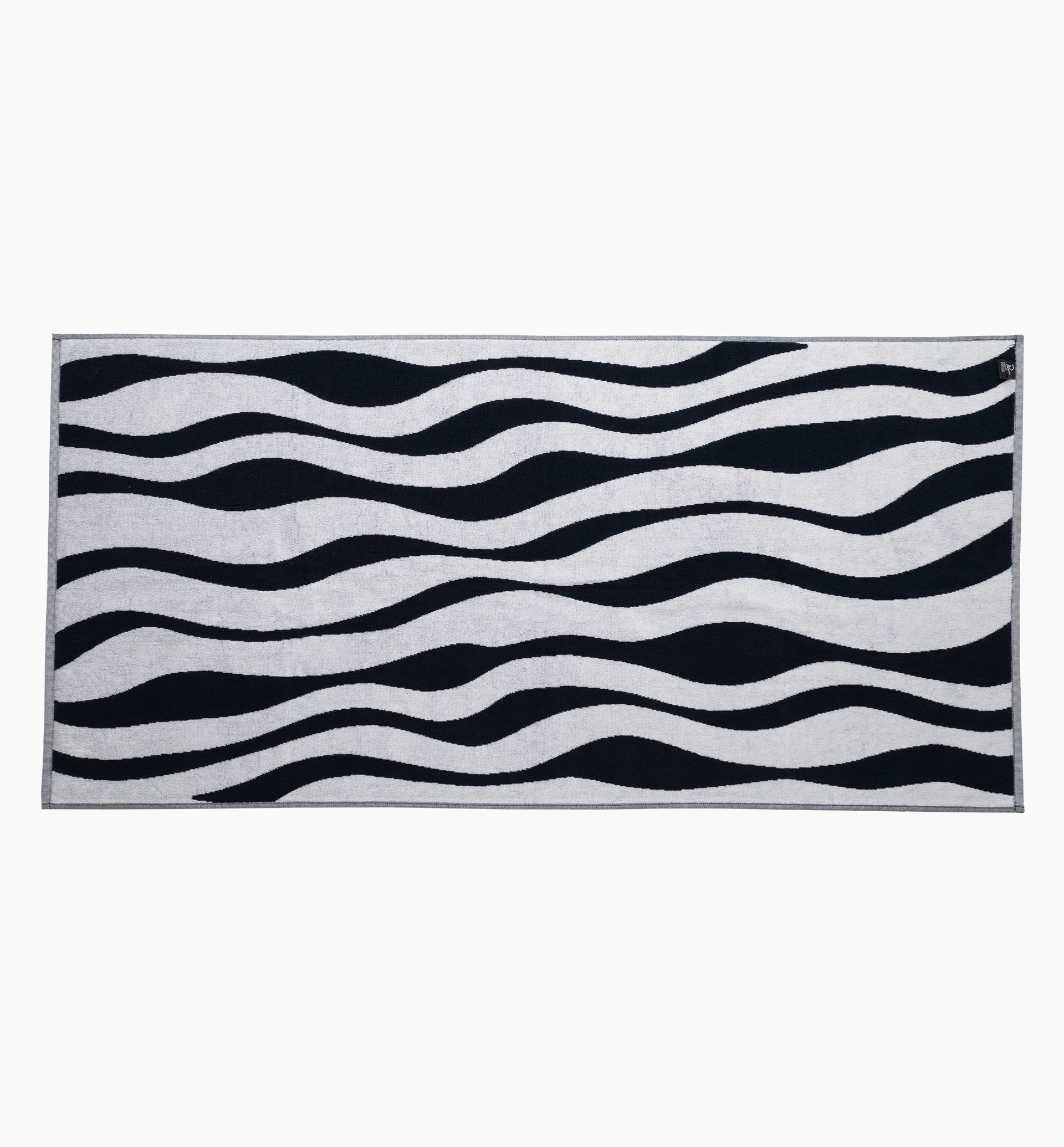 Parra - waves of the navy bath towel set of 2