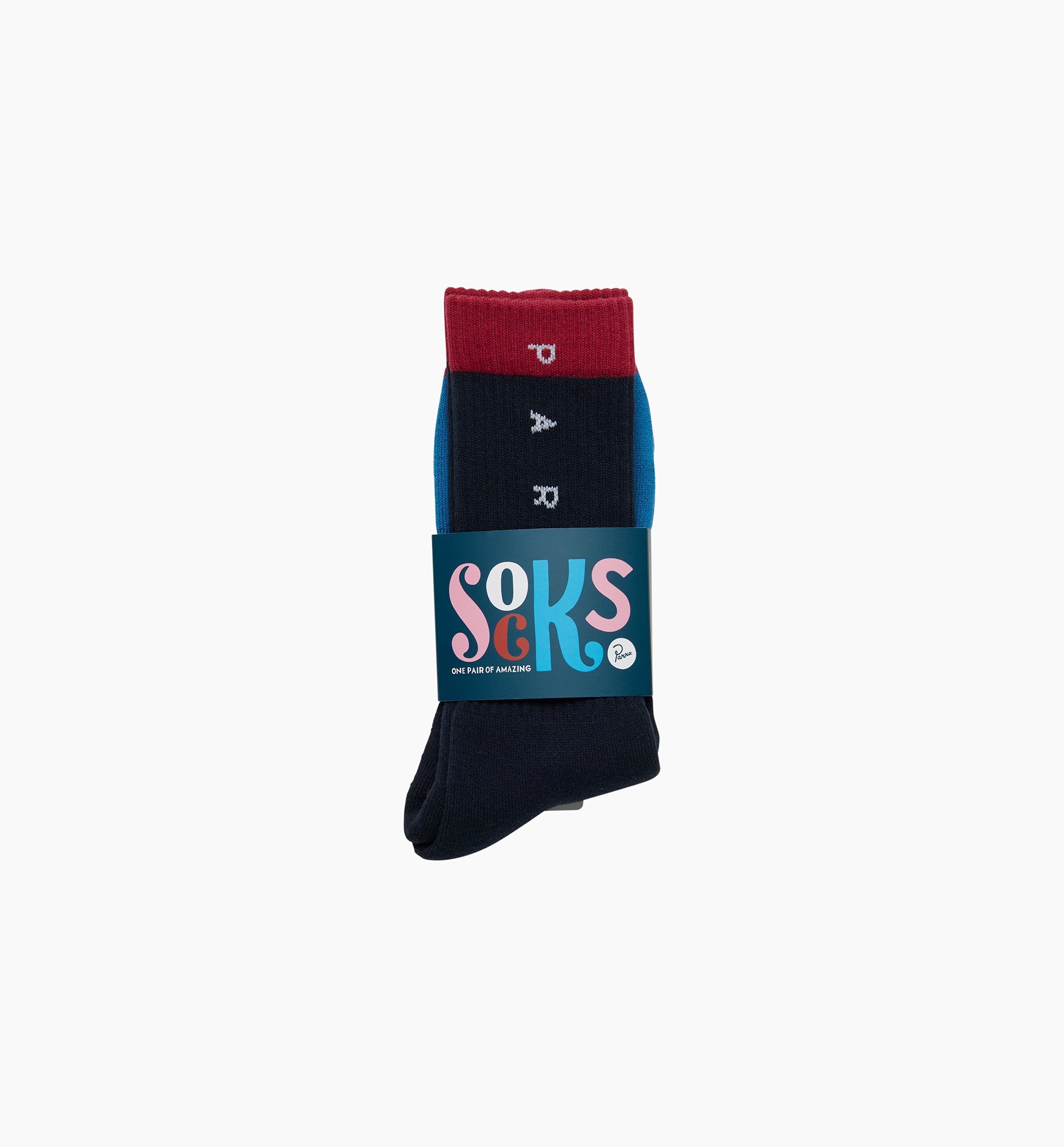 Parra - horizontal clean logo crew socks