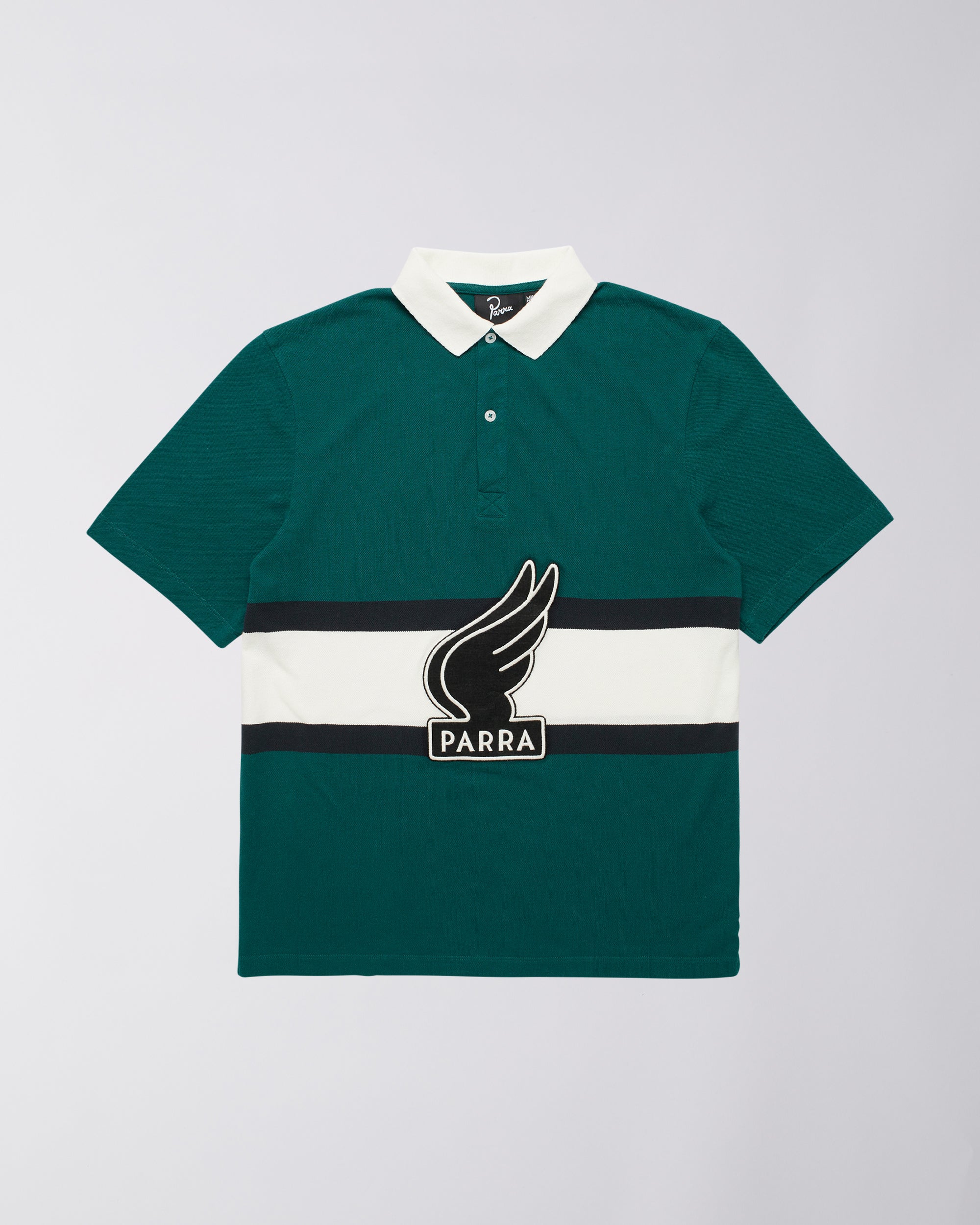 Parra - winged logo polo shirt