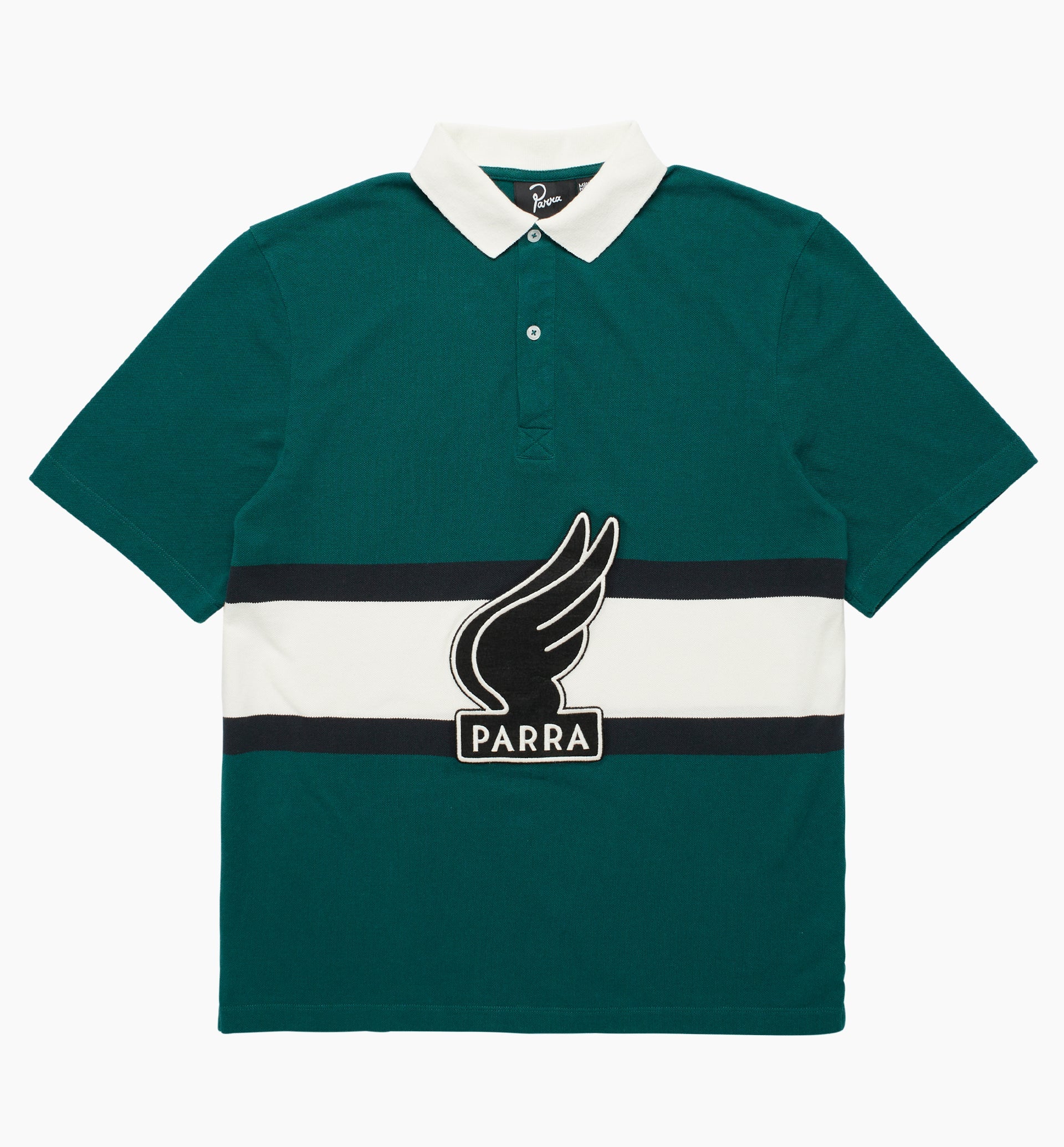 Parra - winged logo polo shirt